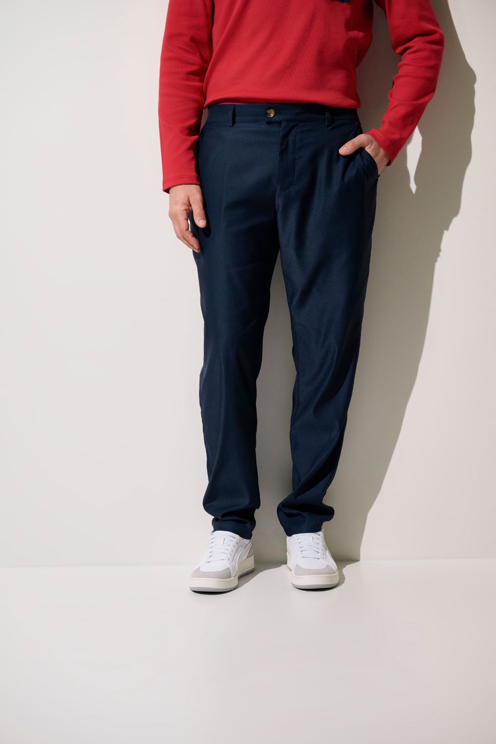 Pantalon anti-UV - Faro bleu navy pour homme, léger et confortable, offrant une protection solaire UPF 50+.