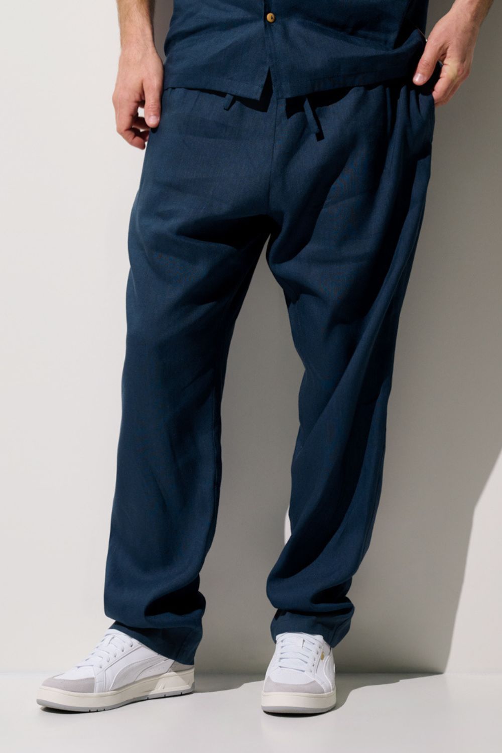 Pantalon anti-UV - Sylt bleu marine pour homme, léger et respirant, offrant une protection solaire UPF 50+.