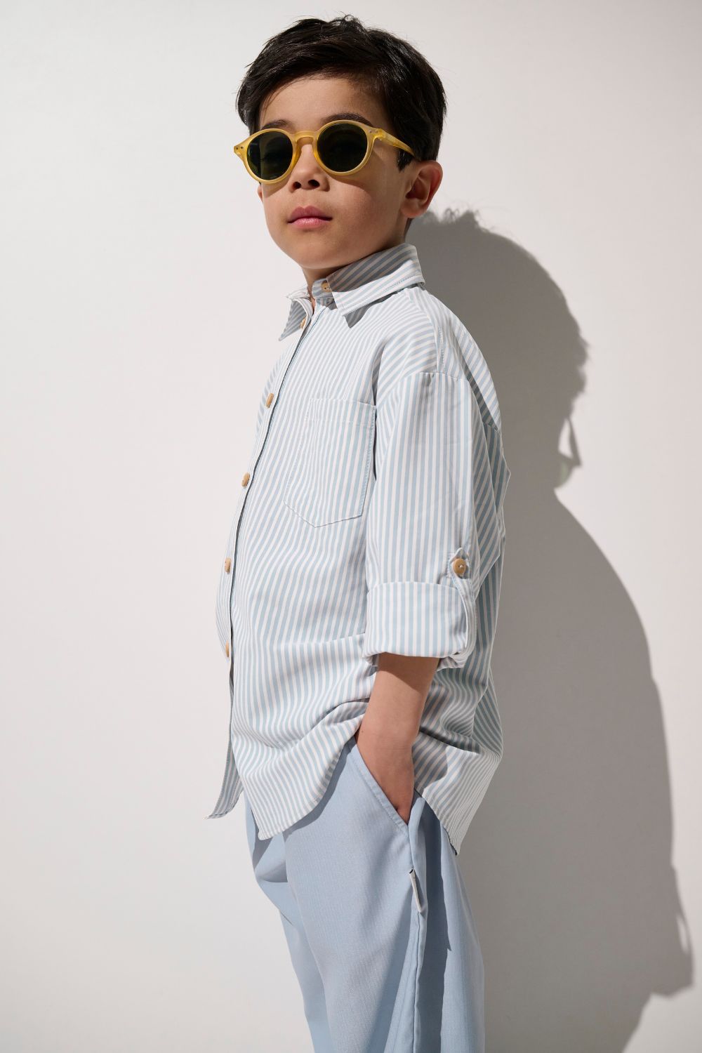 Chemise anti-UV - Sylt pour garçon, coupe confortable en rayures, protection solaire UPF 50+, look stylé.