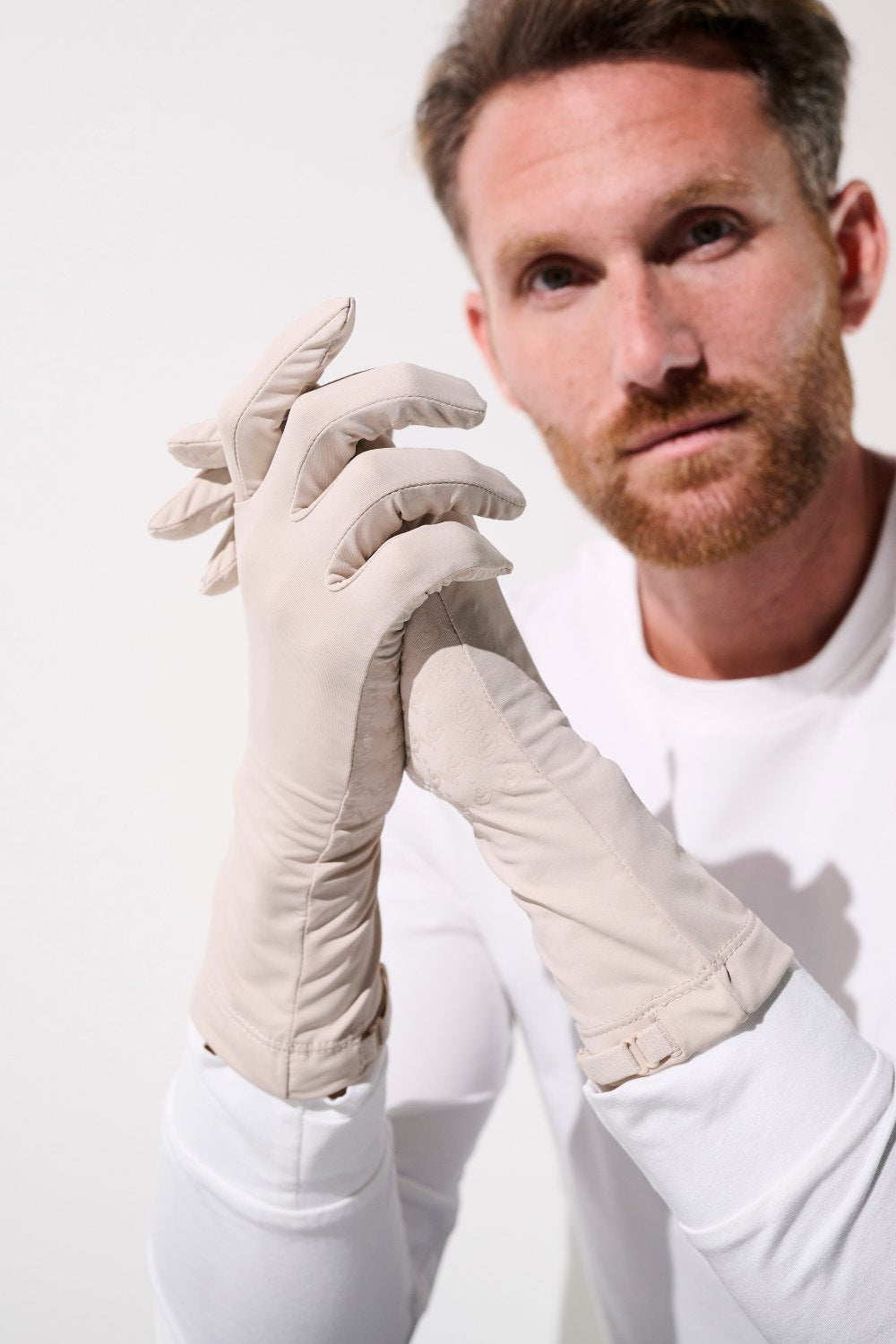 UV Handschuhe Herren, Beige, Mojave, UPF 50+– Ker Sun Deutschland