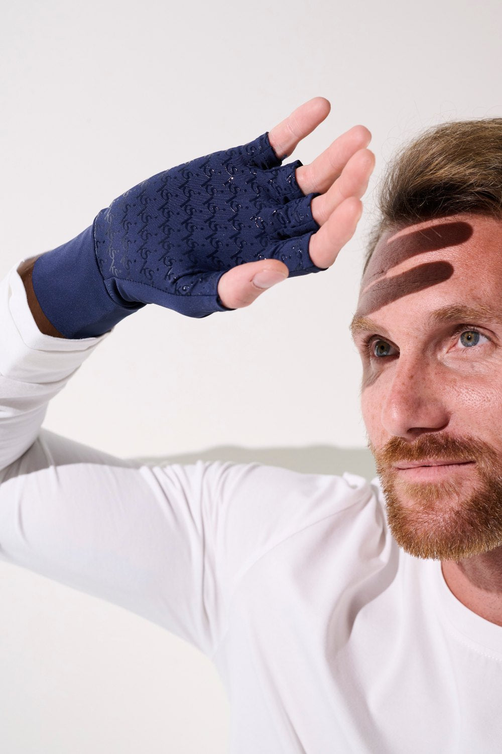 UV Fingerlose Handschuhe Herren Blau, Gobi, UPF 50+– Ker Sun Deutschland