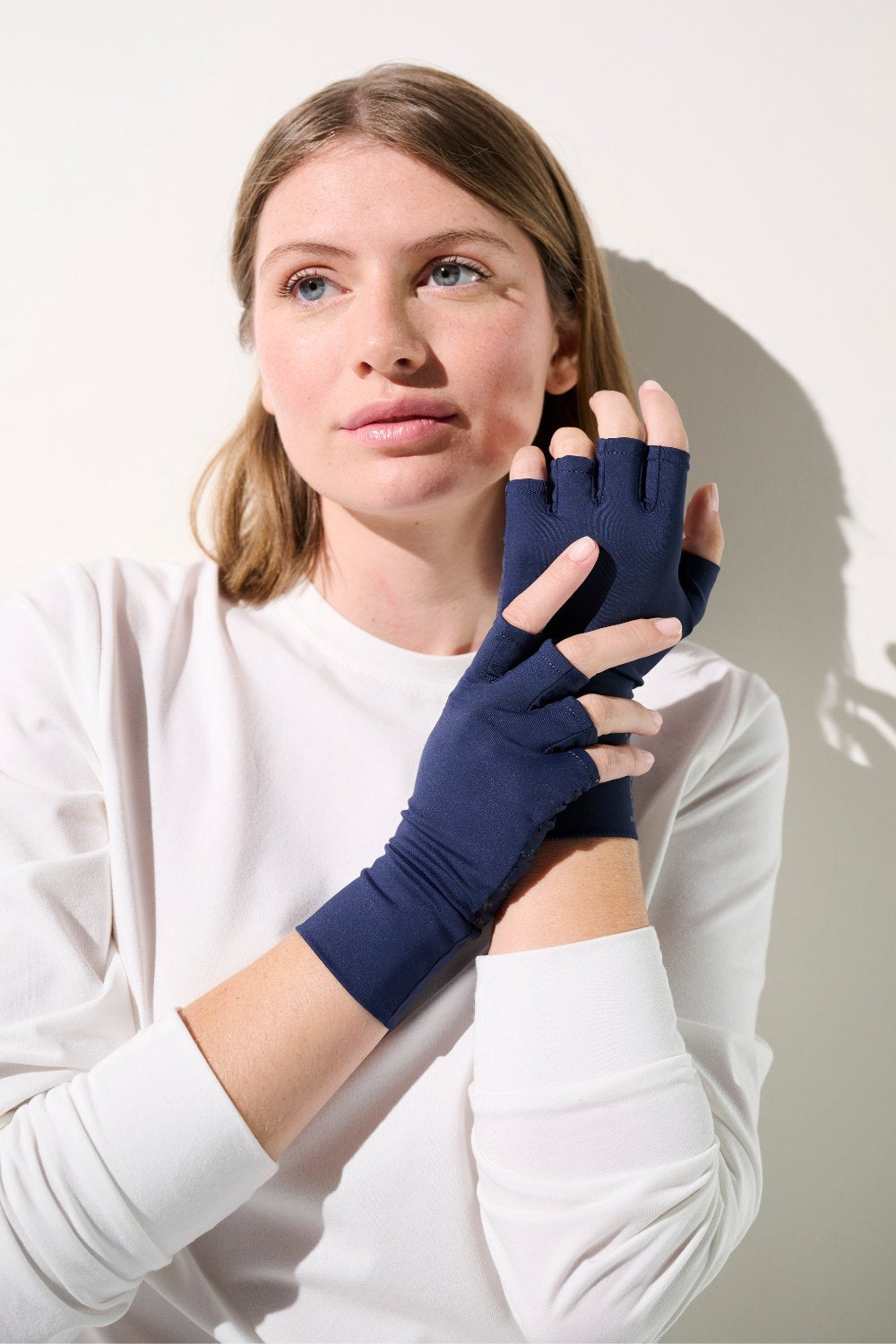 fingerlose satin handschuhe UV Fingerlose Handschuhe Damen Blau, Gobi, UPF 50+– Ker Sun Deutschland