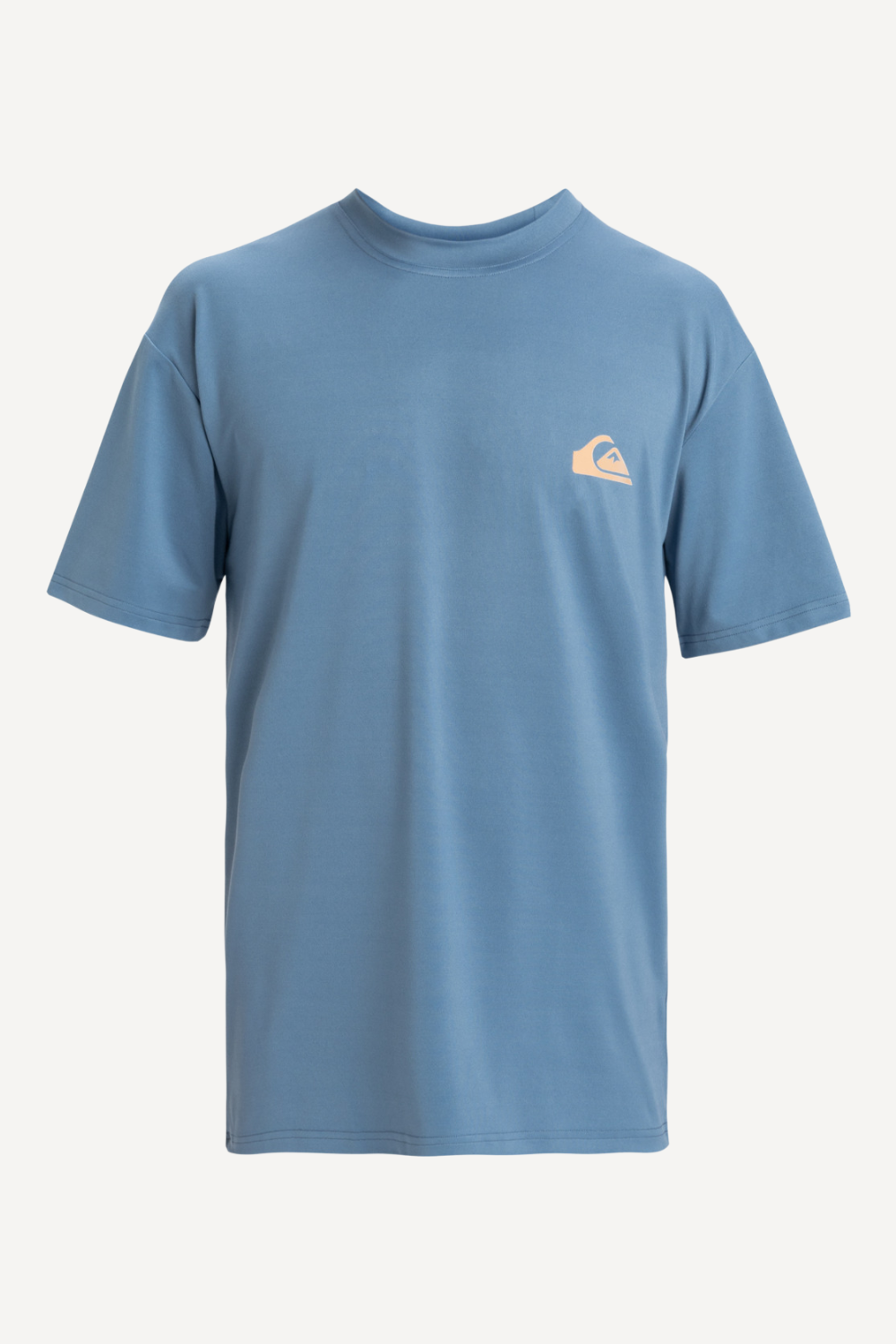 T-shirt de bain anti-UV bleu pour homme, léger, UPF 50+, idéal pour la plage et les sports aquatiques.