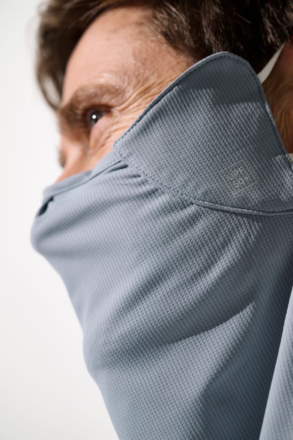 Masque anti-UV - Boston en tissu léger et respirant, offrant protection solaire UPF 50+ pour homme.