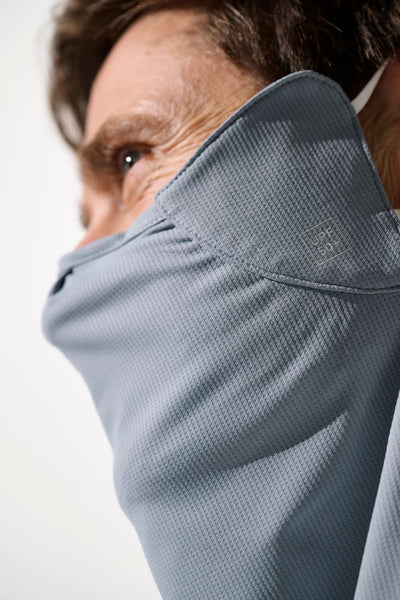 Masque anti-UV - Boston en tissu léger et respirant, offrant protection solaire UPF 50+ pour homme.