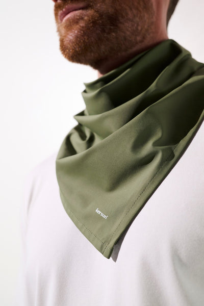Bandana anti-UV - Oasis vert, léger et respirant pour homme, offrant une protection solaire UPF 50+.
