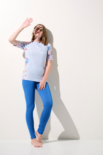 T-shirt de bain anti-UV - Moorea pour femme, léger et extensible, parfait pour les activités aquatiques sous le soleil.