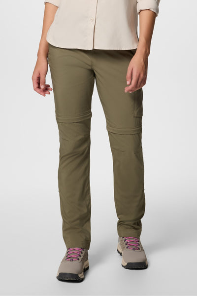 Pantalon de randonnée anti-UV convertible - Silver Ridge Utility pour femme, léger, couleur olive, protection UPF 50+.