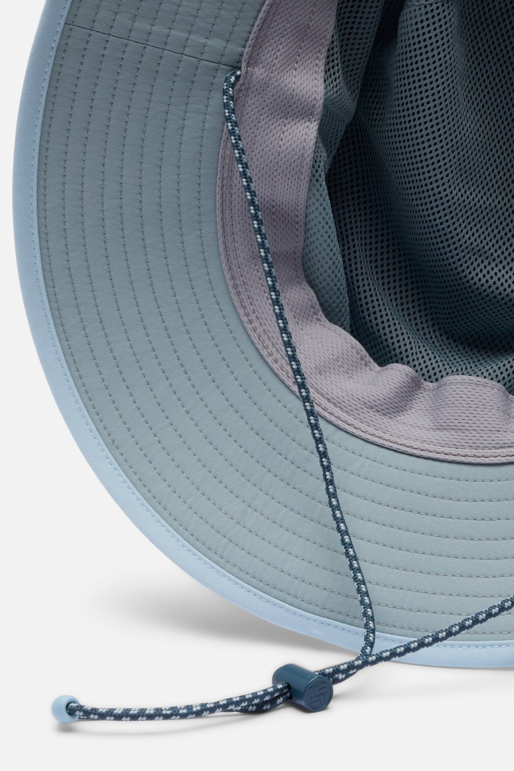 Chapeau anti-UV - Broad Spectrum II Booney, détail intérieur en mesh avec lanière réglable, couleur bleu.