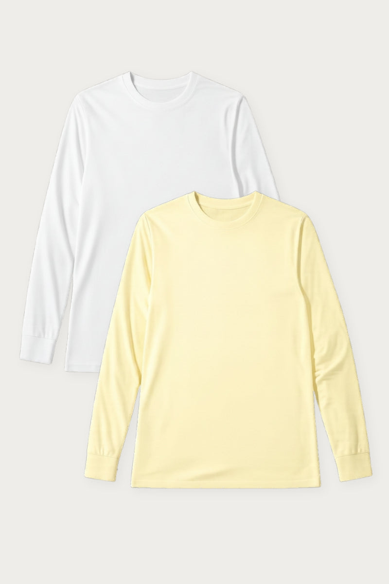 SET - 2 x UV T-Shirt - Saint-Malo (Weiß/Citronnade)
