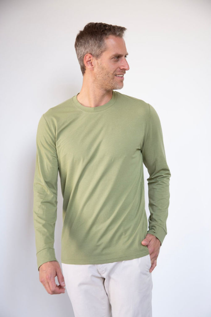 T-shirt anti-UV homme Vert Sauge Nuvees - KER SUN