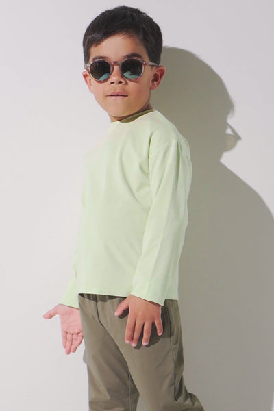 T-shirt anti-UV - Saint-Malo pour enfant, léger et confortable, avec manches longues et protection UPF 50+.
