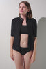 Veste de bain anti-UV - Malta, noire, légère et respirante, parfaite pour la baignade, UPF 50+, femme.