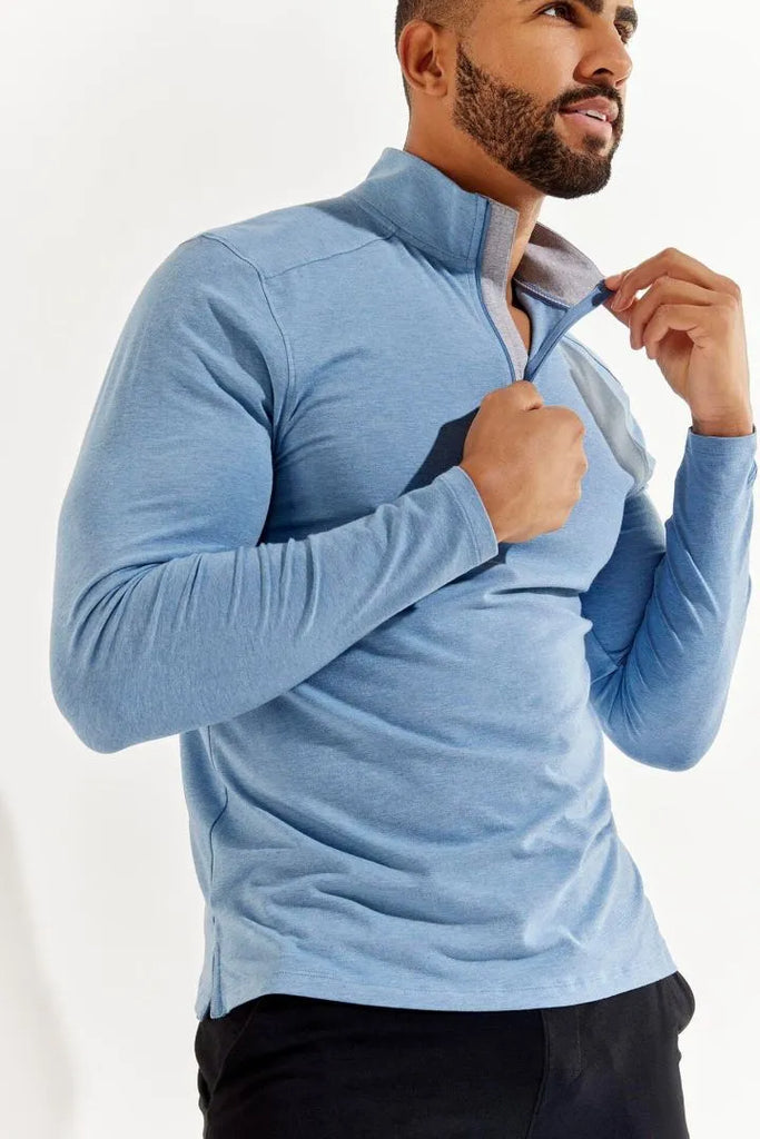 Polo zippé anti-UV homme à manches longues - Sonora - Coolibar - KER SUN