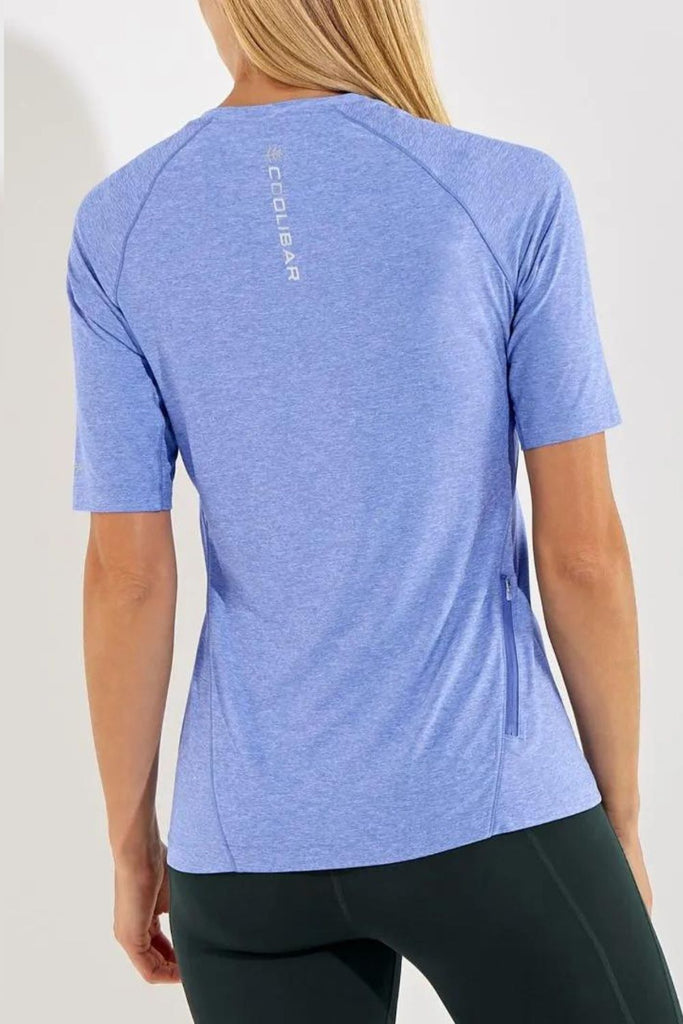 T-Shirt anti-UV femme manches courtes de sport - Devi Fitness - Coolibar