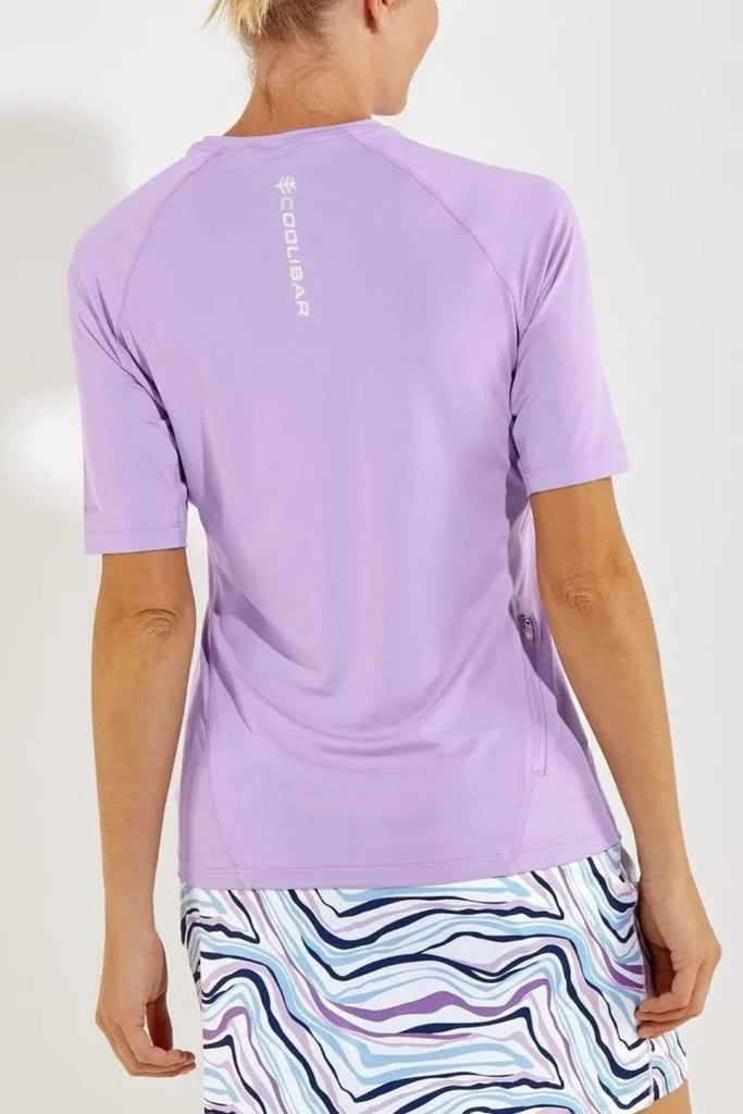 T-Shirt anti-UV femme manches courtes de sport - Devi Fitness - Coolibar