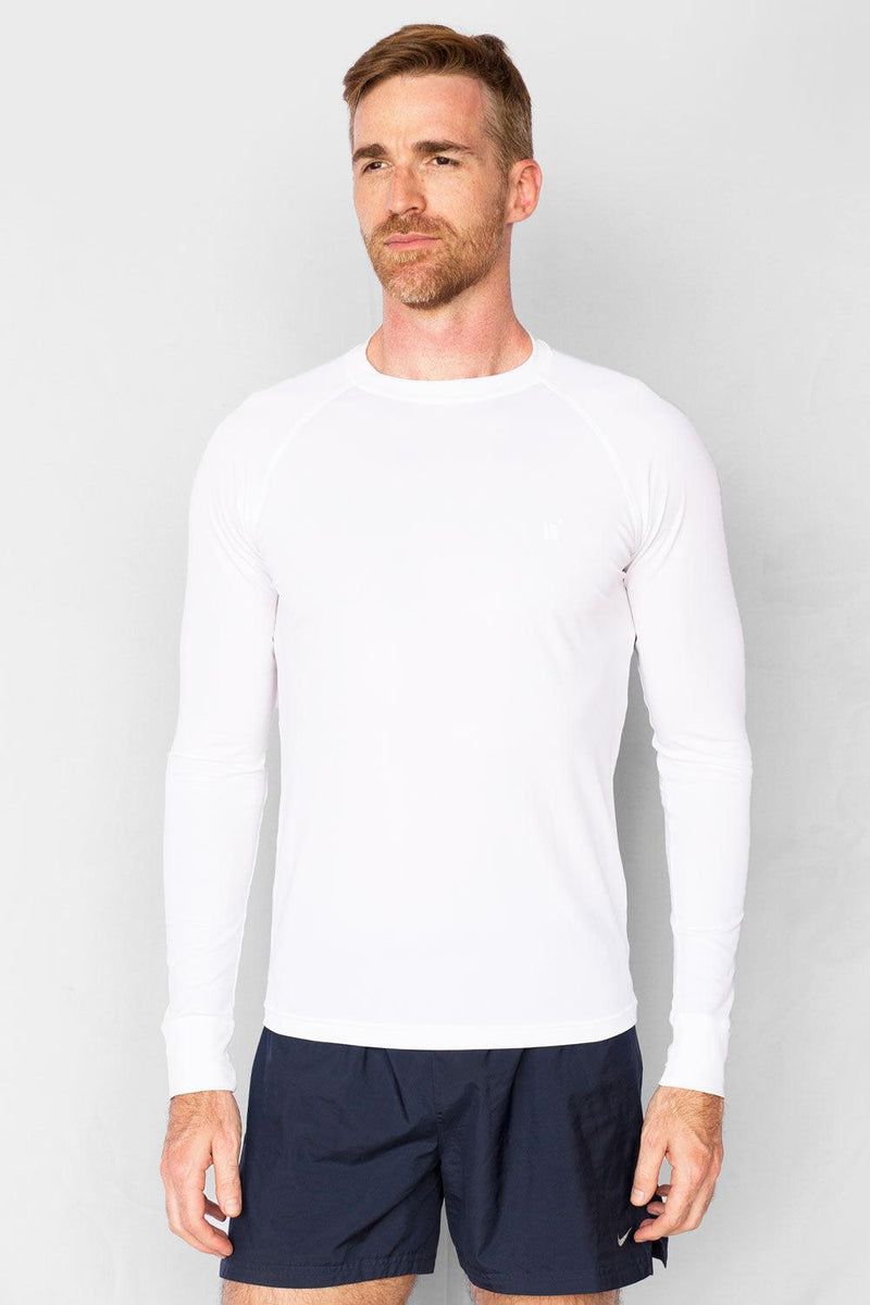 Herren Langarm-Rashguard Schwimmshirt – UPF 50+ UV-Schutz, Schnell Trocknend, Aus 80% Nylon/20% Spandex
